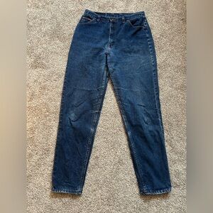 Riders by Lee Vintage Women's High Rise Jeans- Size 37- Dark blue denim